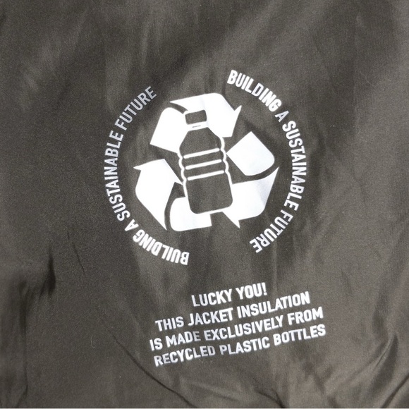 NWT Lucky Brand Quilted Faux Shearling Puffer Coat Jacket - Picture 12 of 14